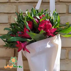 کیسه پارچه‌ای گل