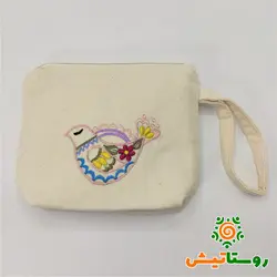 کيف لوازم آرايش دست بافت قمری