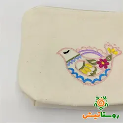 کيف لوازم آرايش دست بافت قمری