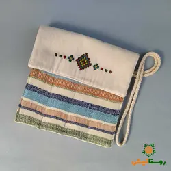 جا قاشق چنگالی پارچه‌ای دستبافت (تفرشی دوزی)