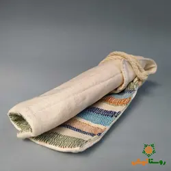 جا قاشق چنگالی پارچه‌ای دستبافت (تفرشی دوزی)