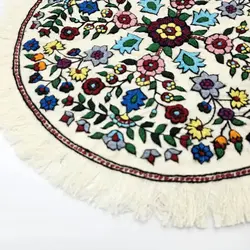 رومیزی پته‌دوزی گرد 123