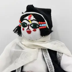 عروسک بومی دست ساز کرمانجی گلنار بزرگ