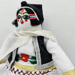 عروسک بومی دست ساز کرمانجی گلنار بزرگ