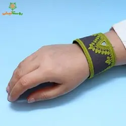 دستبند سوزن‌دوزی بلوچی گیشو (سبز)