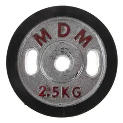 صفحه هالتر دور لاستیک 2.5 کیلویی سوراخ 20