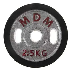 صفحه هالتر دور لاستیک 2.5 کیلویی سوراخ 30