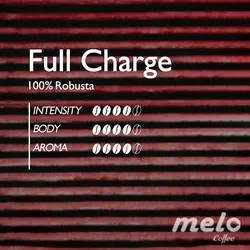 قهوه ۱۰۰ درصد روبوستا Full Charge ملو (دان 250 گرمی)