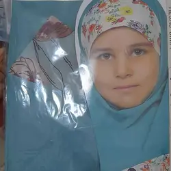 مقنعه نرگس دخترانه (کد:002)