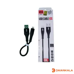 خرید کابل پاور بانک usb به lightning برند AKO مدل AC-14 طول 20 سانتی متر با ⚡بهترین قیمت | دایان کالا