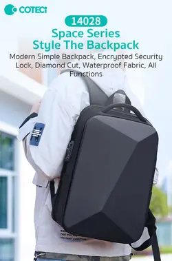 کوله پشتی لپ تاپ 16 اینچی ضدآب کوتتسی Coteetci space series style the backpack 14028