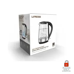 کتری شیشه ای مدل (LPRGKTBK) - LePresso 360 Transparent Quick