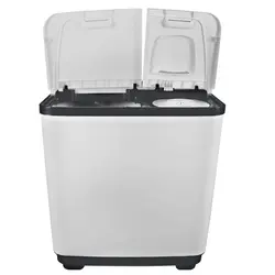 ماشین لباسشویی دو قلو پاکشوما، 9.6 کیلویی، درب سفید، مدل PWD-9653AJ
