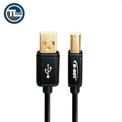 کابل پرینتر USB کانکتور فلزی دی‌نت طول 3 متر