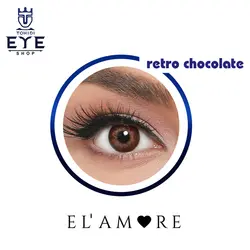 لنز رنگی الامور رترو چاکلت ELAMORE RETRO CHOCOLATE