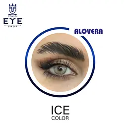 لنز رنگی سالانه آیس کالر لاکچری آلوئه ورا ICE COLOR LUXURY ALOVERA