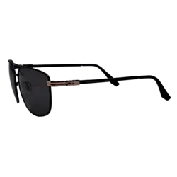 عینک آفتابی پلاریزه پورش دیزاین مدل PORSCHE DESIGN P8877 مشکی دسته طلایی