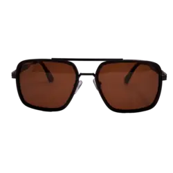 عینک آفتابی پلاریزه پرادا PRADA مدل P0568 قهوه ای