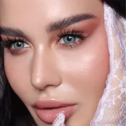 لنزطبی و رنگی چشم لومیر دهب بلو DAHAB lumirere blue