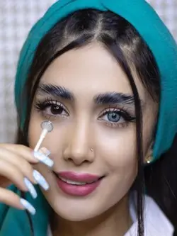 لنزطبی و رنگی چشم لومیر دهب بلو DAHAB lumirere blue