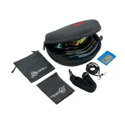 عینک ورزشی کوهنوردی TEENUP طوسی با دسته جدا شونده