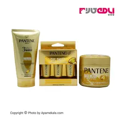 خرید و قیمت پک ماسک مو ترمیم کننده پنتن مناسب موی آسیب دیده و شکننده panten | آپامه کالا