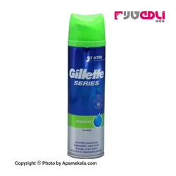 ژل اصلاح صورت ژیلت مدل sensitive حجم 200 میلی لیتر