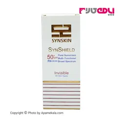 ضد آفتاب فلویید بی رنگ Spf50 مناسب انواع پوست حجم 50میل ساین اسکین | Synskin