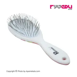 برس مو تخت پانته آ دانه فلزی رنگ سفید (پشت طرح دار) وزن 200 گرم