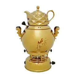 سماور طوفان تخم مرغی کامل طلایی