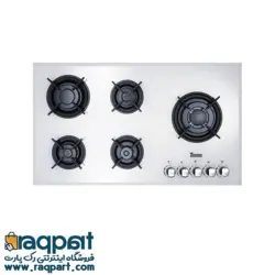 اجاق گاز صفحه‌ای مس مدل TG902 شیشه‌ای قارچی سفید | رک پارت