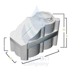 مخزن پلی اتیلن 500 لیتری زیر پله رادمان پلاست (طرح قدیم)