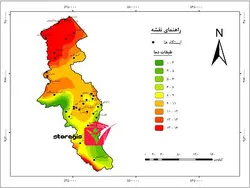 دانلود نقشه طبقات دما استان اردبیل خروجی gis با کیفیت بالا