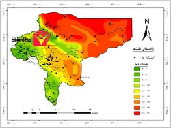 دانلود نقشه طبقات دما استان اصفهان خروجی gis با کیفیت بالا