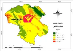 دانلود نقشه طبقات ارتفاعی استان زنجان