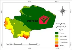 دانلود نقشه طبقات ارتفاعی استان قم