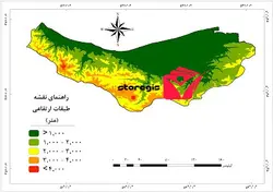 دانلود نقشه طبقات ارتفاعی استان مازندران