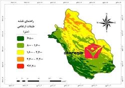 دانلود نقشه طبقات ارتفاعی استان فارس