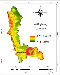 دانلود نقشه ارتفاع استان آذربایجان غربی خروجی GIS با کیفیت بالا