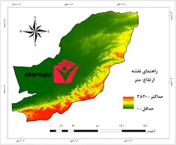 دانلود نقشه ارتفاع استان گلستان خروجی جی آی اس با کیفیت بالا