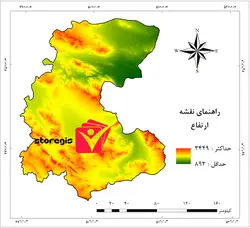 دانلود نقشه ارتفاع استان مرکزی خروجی GIS با کیفیت بالا