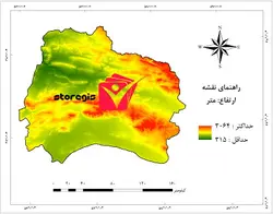 دانلود نقشه ارتفاع استان خراسان شمالی خروجی GIS با کیفیت بالا
