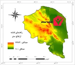 دانلود نقشه ارتفاع استان کرمان خروجی جی آی اس با کیفیت بالا