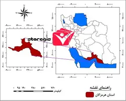 دانلود نقشه موقعیت جغرافیایی استان هرمزگان