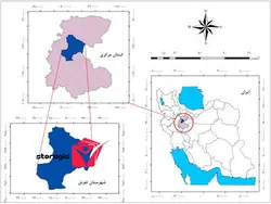 دانلود نقشه موقعیت شهرستان تفرش