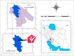 دانلود نقشه موقعیت شهرستان کهگیلویه