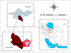 دانلود نقشه موقعیت شهرستان ورامین