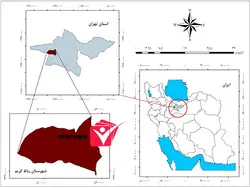 دانلود نقشه موقعیت شهرستان رباط کریم