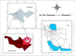 دانلود نقشه موقعیت شهرستان قدس