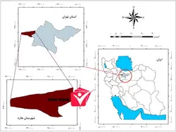 دانلود نقشه موقعیت شهرستان ملارد